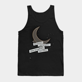 Aesthetic, love, quote, soft aesthetic, moon, vintage, retro, cottagecore, cute, gift, gift ideas, romantic, stars Tank Top